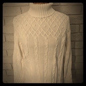 Turtleneck crochet sweater